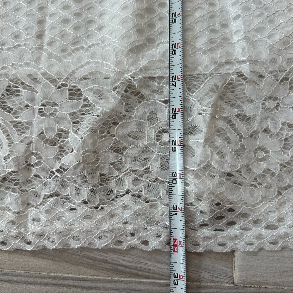 Boho White Lace Midi Skirt (NWT) - Picture 4 of 6